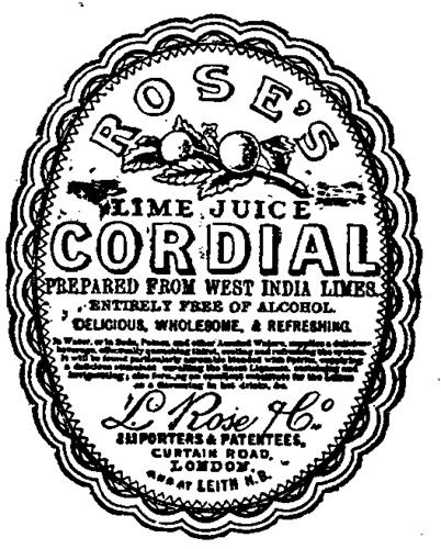 ROSE'S LIME JUICE CORDIAL trademark