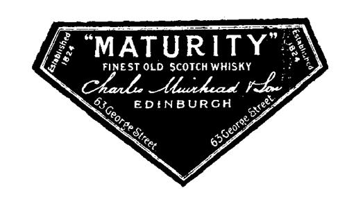 "MATURITY" Charles Muirhead & Son. trademark