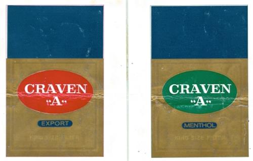 CRAVEN"A" trademark