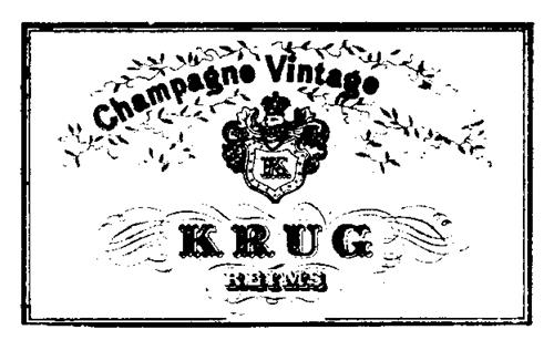 CHAMPAGNE VINTAGE K KRUG REIMS trademark