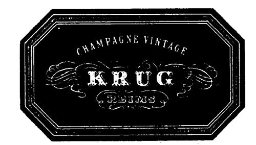 CHAMPAGNE VINTAGE KRUG REIMS trademark