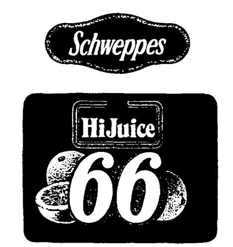 Schweppes HiJuice 66 trademark