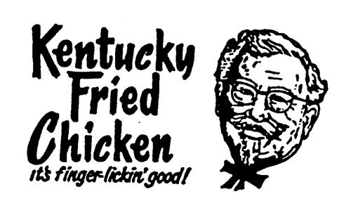 Kentucky Fried Chicken it's finger-lickin' good! trademark