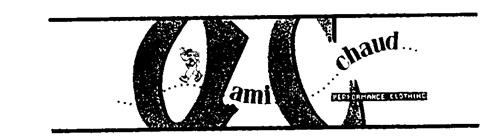 a ami c chaud PERFORMANCE CLOTHING trademark