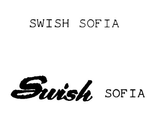 SWISH SOFIA trademark