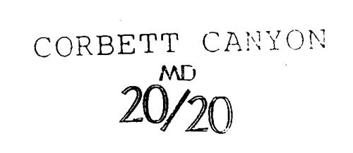 CORBETT CANYON MD 20/20 trademark