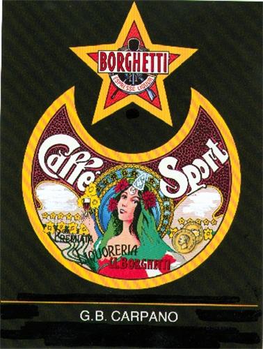 BORGHETTI Caffe Sport G.B. CARPANO trademark