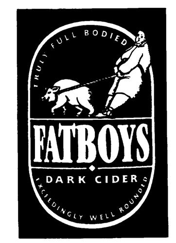 TRULY FULL BODIED FATBOYS DARK CIDER EXCEEDINGLY WELL ROUNDED trademark