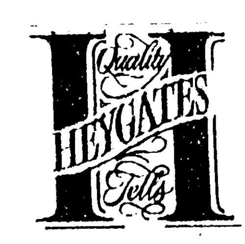 Quality Tells H HEYGATES trademark