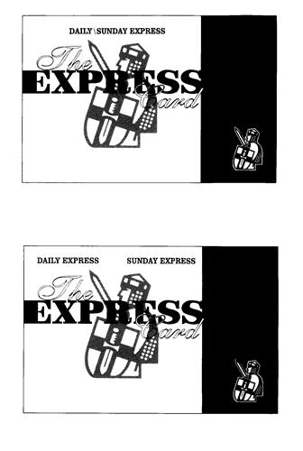 DAILY SUNDAY EXPRESS The EXPRESS Card trademark