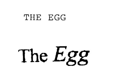 THE EGG trademark