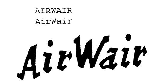 AIRWAIR trademark