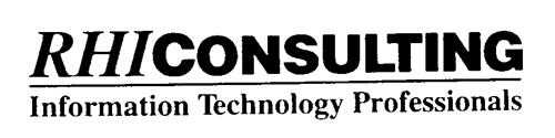 RHICONSULTING Information Technology Professionals trademark