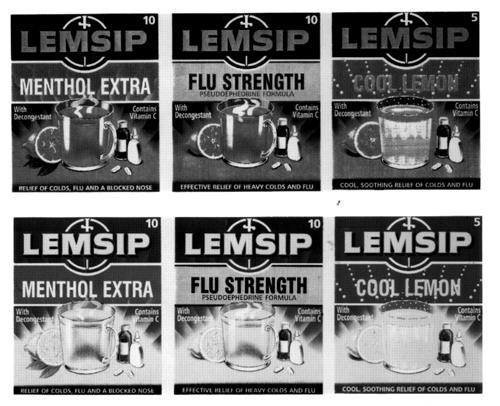 LEMSIP MENTHOL EXTRA With Decongestant Contains Vitamin C RELIEF OF COLDS, FLU AND A BLOCKED NOSE trademark