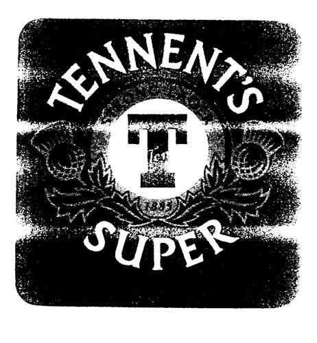 TENNENT'S STRONG LAGER T J & R Tennent 1885 SUPER trademark