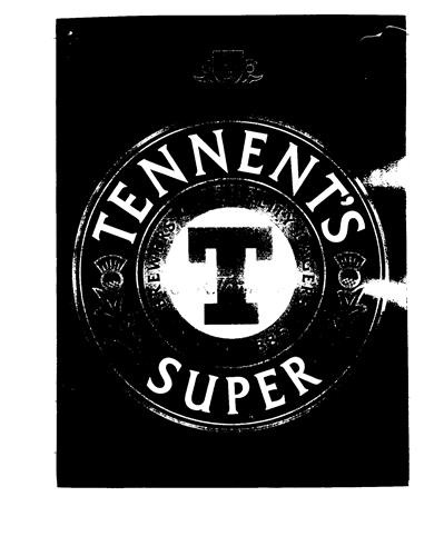 TENNENT'S SUPER BREWERS OF QUALITY LAGERS SINCE 1885 T S.vR. Tennent trademark