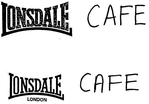 LONSDALE CAFE trademark