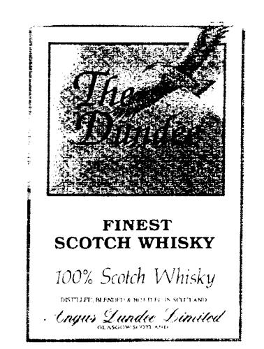 The Dundee, Finest Scotch Whisky, 100% Scotch Whisky, Distilled, blended & bottled in Scotland, Angus Dundee Limited, Glasgow Scotland. trademark