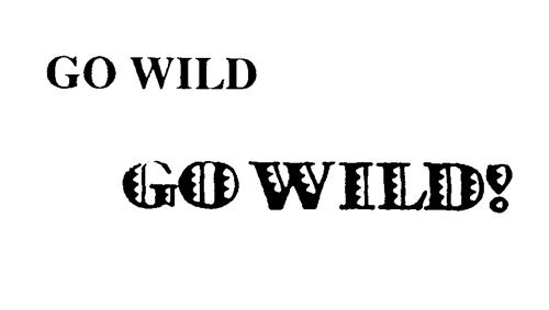 GO WILD trademark