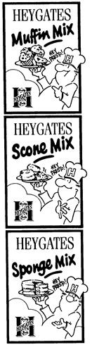 HEYGATES Sponge Mix HEY PRESTO! Quality HEYGATES Tells trademark