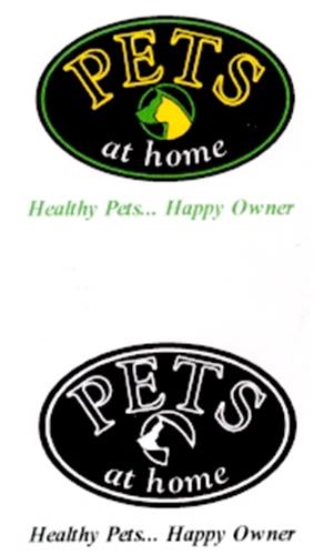 PETS at home Healthy Pets... Happy Owner trademark