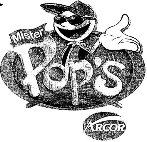 Mister Pop's ARCOR trademark