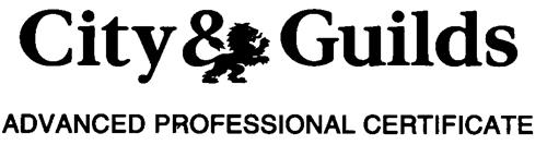 City & Guilds ADVANCED PROFESSIONAL CERTIFICATE trademark