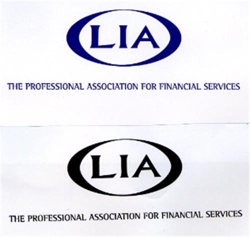 LIA THE PROFESSIONAL ASSOCIATION FOR FINANCIAL SERVICES trademark