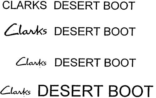 CLARKS DESERT BOOT trademark