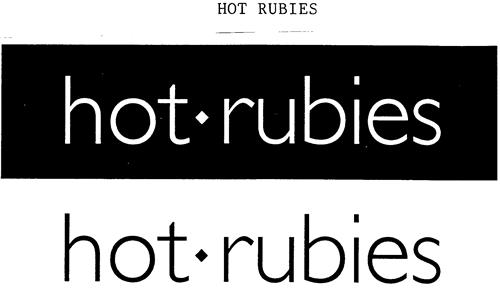 HOT RUBIES trademark