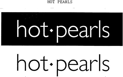 HOT PEARLS trademark