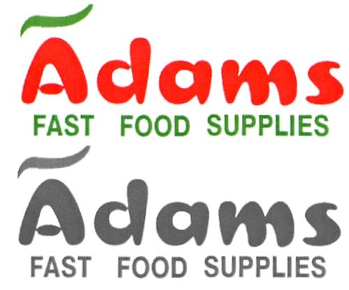 Adams FAST FOOD SUPPLIES trademark