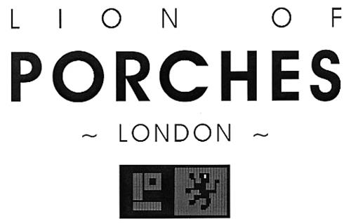 LION OF PORCHES LONDON trademark