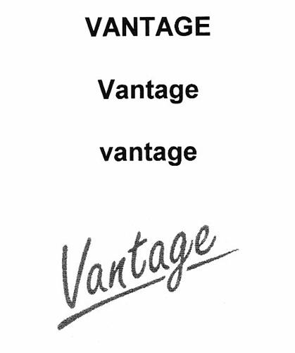 VANTAGE trademark