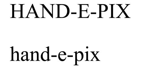 HAND-E-PIX trademark