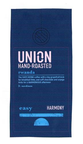 UNION HAND-ROASTED rwanda easy HARMONY trademark