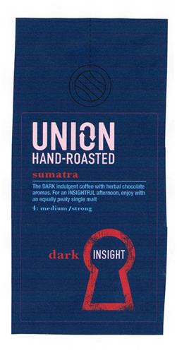 UNION HAND-ROASTED sumatra dark INSIGHT trademark