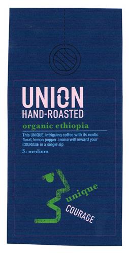 UNION HAND-ROASTED organic ethiopia unique COURAGE trademark