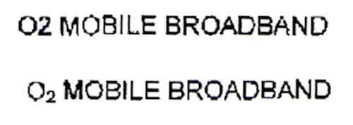 O2 MOBILE BROADBAND trademark