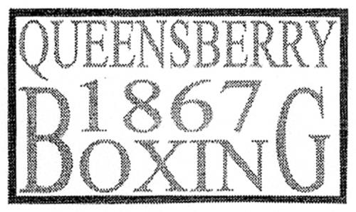 QUEENSBERRY 1867 BOXING trademark