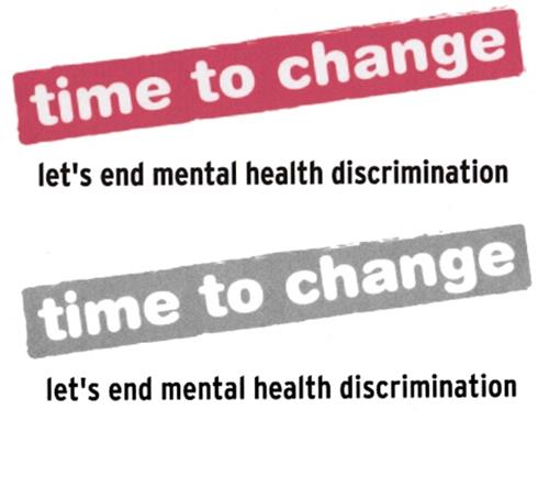 time to change let's end mental health discrimination trademark