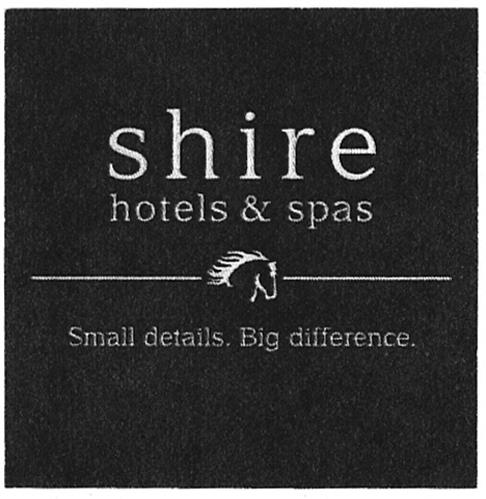 shire hotels & spas Small details. Big difference. trademark