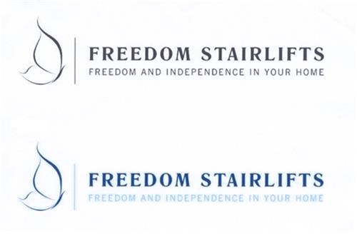 FREEDOM STAIRLIFTS FREEDOM AND INDEPENDENCE IN YOUR HOME trademark