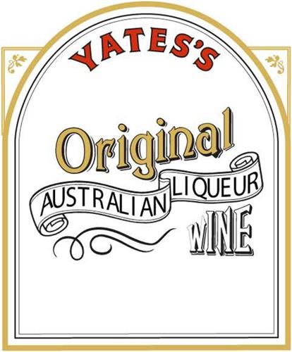 YATE'S Original AUSTRALIAN LIQUEUR WINE trademark