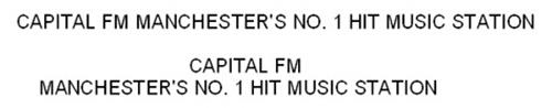 CAPITAL FM MANCHESTER'S NO. 1 HIT MUSIC STATION trademark