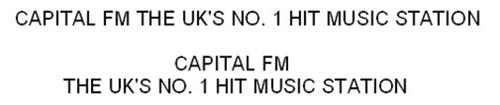 CAPITAL FM THE UK'S NO. 1 HIT MUSIC STATION trademark