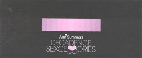 Ann Summers DECADENCE SEXCESSORIES trademark