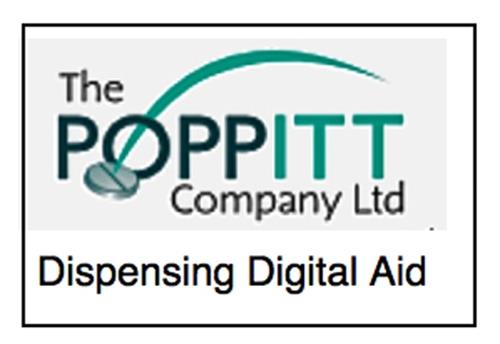 The POPPITT Compant Ltd Dispensing Digital Aid trademark