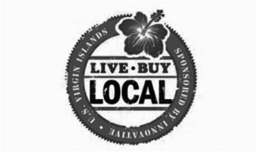 LIVE.BUY LOCAL SPONSORED BY INNOVATIVE. U.S. VIRGIN ISLANDS trademark