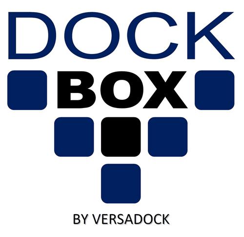 Dock Box;By;Versadock trademark